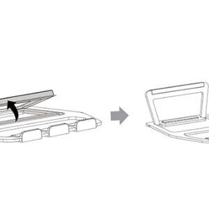Amazon Basics Aluminum Portable Foldable Adjustable Support Stand for Laptop